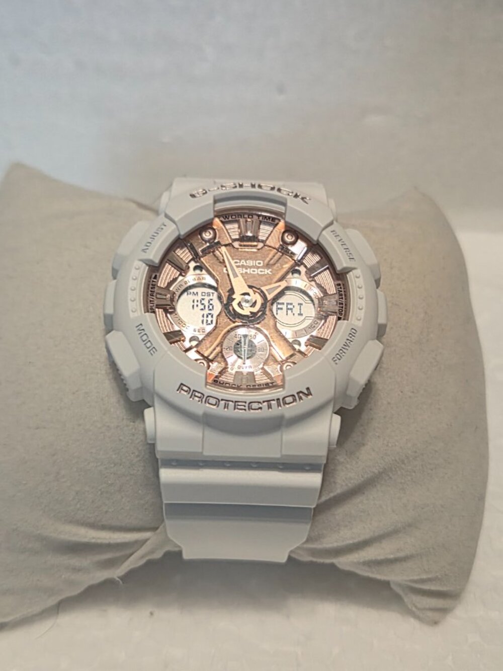 Casio G Shock Matte White and Rose Gold NWOT condition